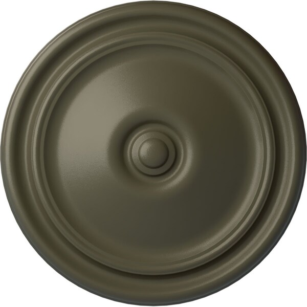 Ekena Millwork Reece Ceiling Medallion (Fits Canopies up to 2 3/8"), Hand-Painted Witch Hazel, 12"OD x 1 3/4"P CM12REWHF - main